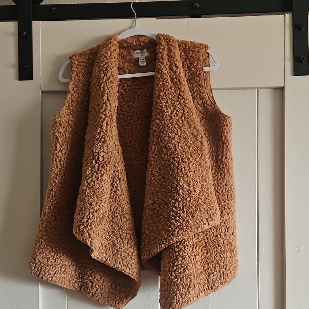 County Boho Faux Sherpa Vest Carmel Cozy | OS | Arizonia Jean Co.